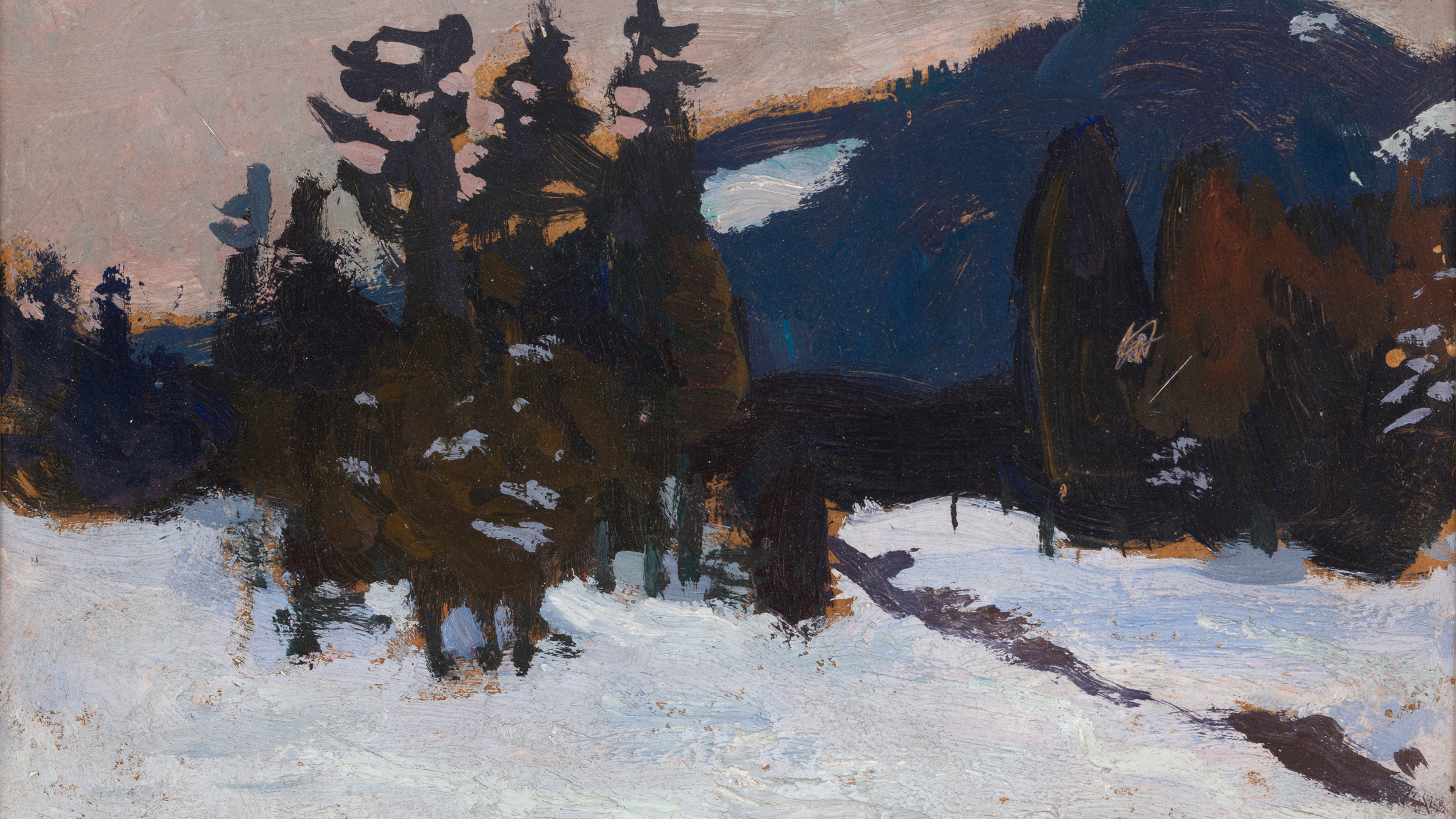 Alpine Winter Twilight